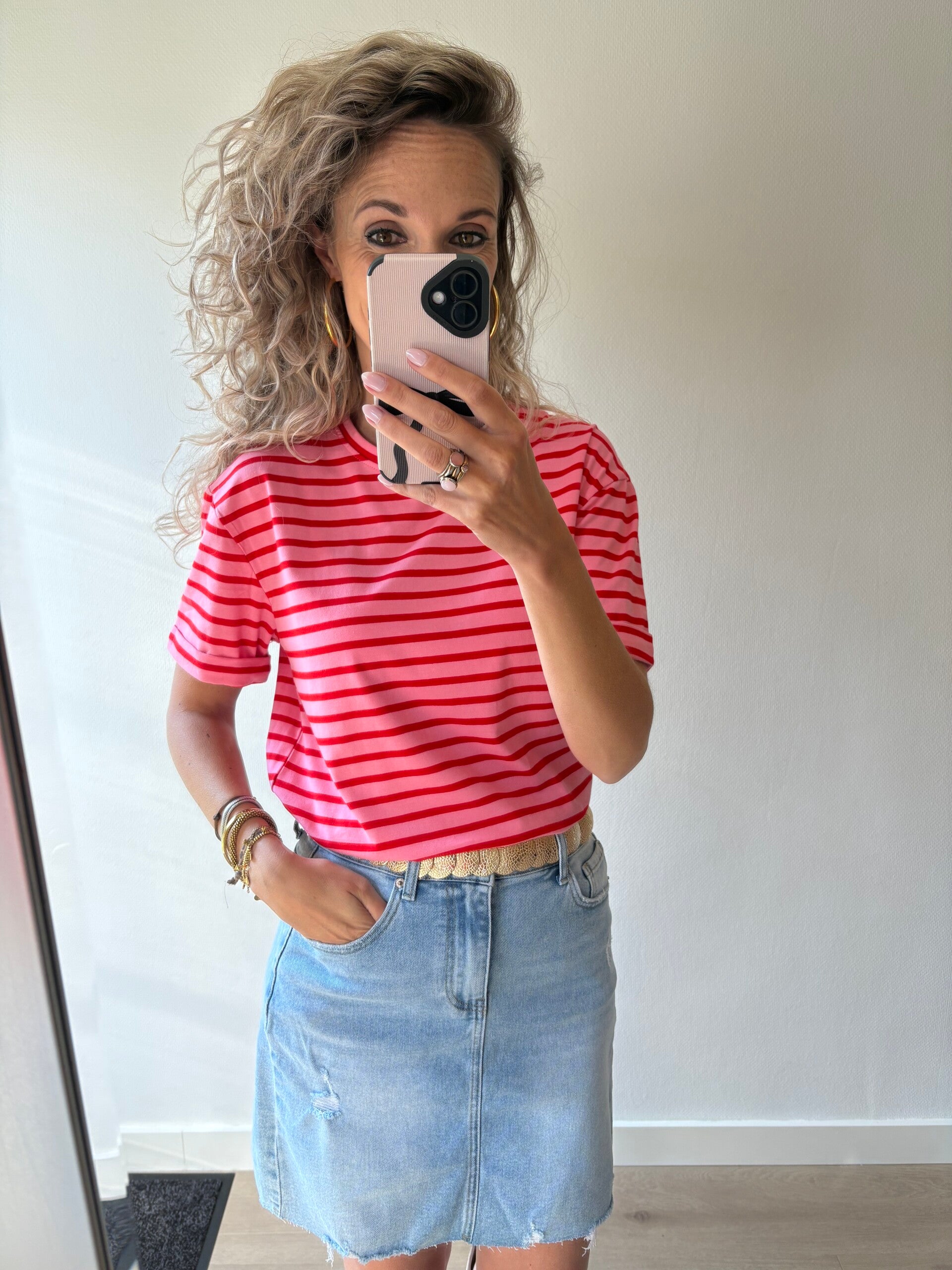 T-shirt roze/rood 3262