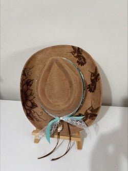 Stunning Hummingbirds and Sunflower Fedora Hat