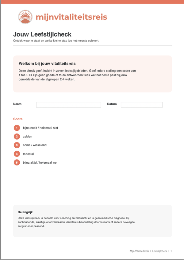 Leefstijlcheck