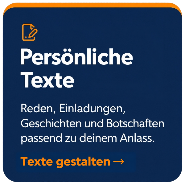 Persönliche Texte gestalten – Reden, Einladungen und Botschaften für besondere Anlässe