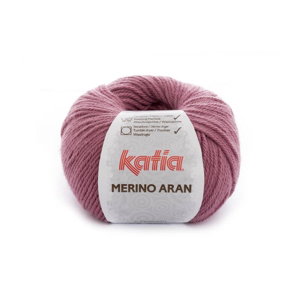 Merino Aran 54 Oud rose