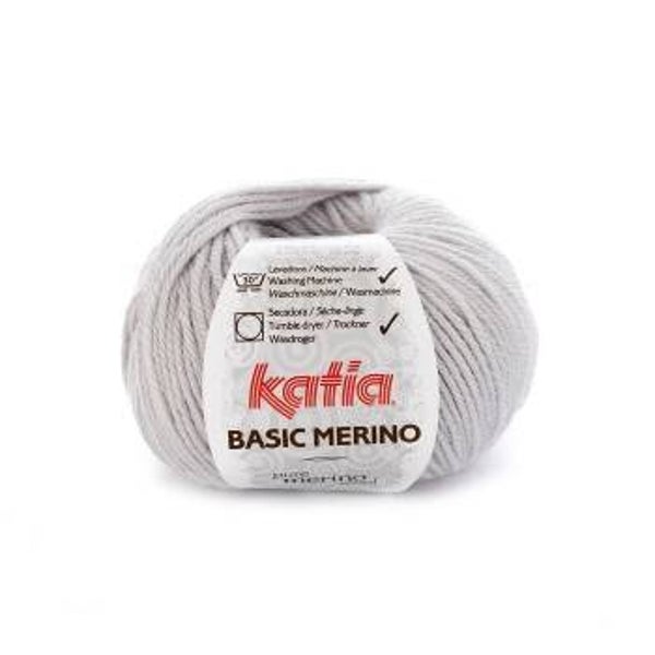 Basic Merino  38 licht grijs