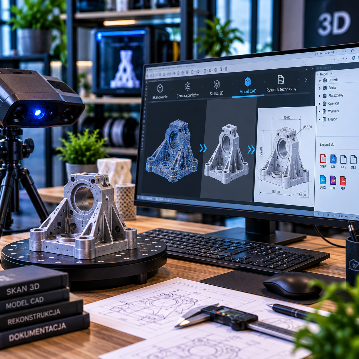 Skanowanie 3D – digitalizacja obiektów i tworzenie modeli cyfrowych