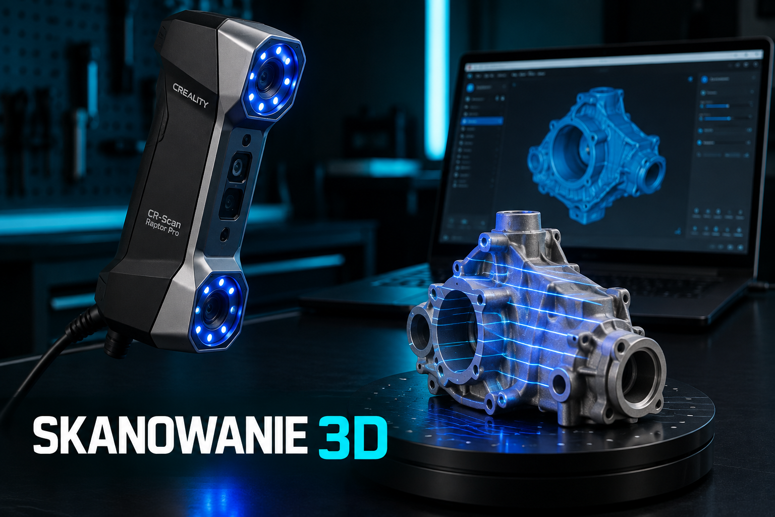 Skanowanie 3D przedmiotu za pomocą skanera 3D