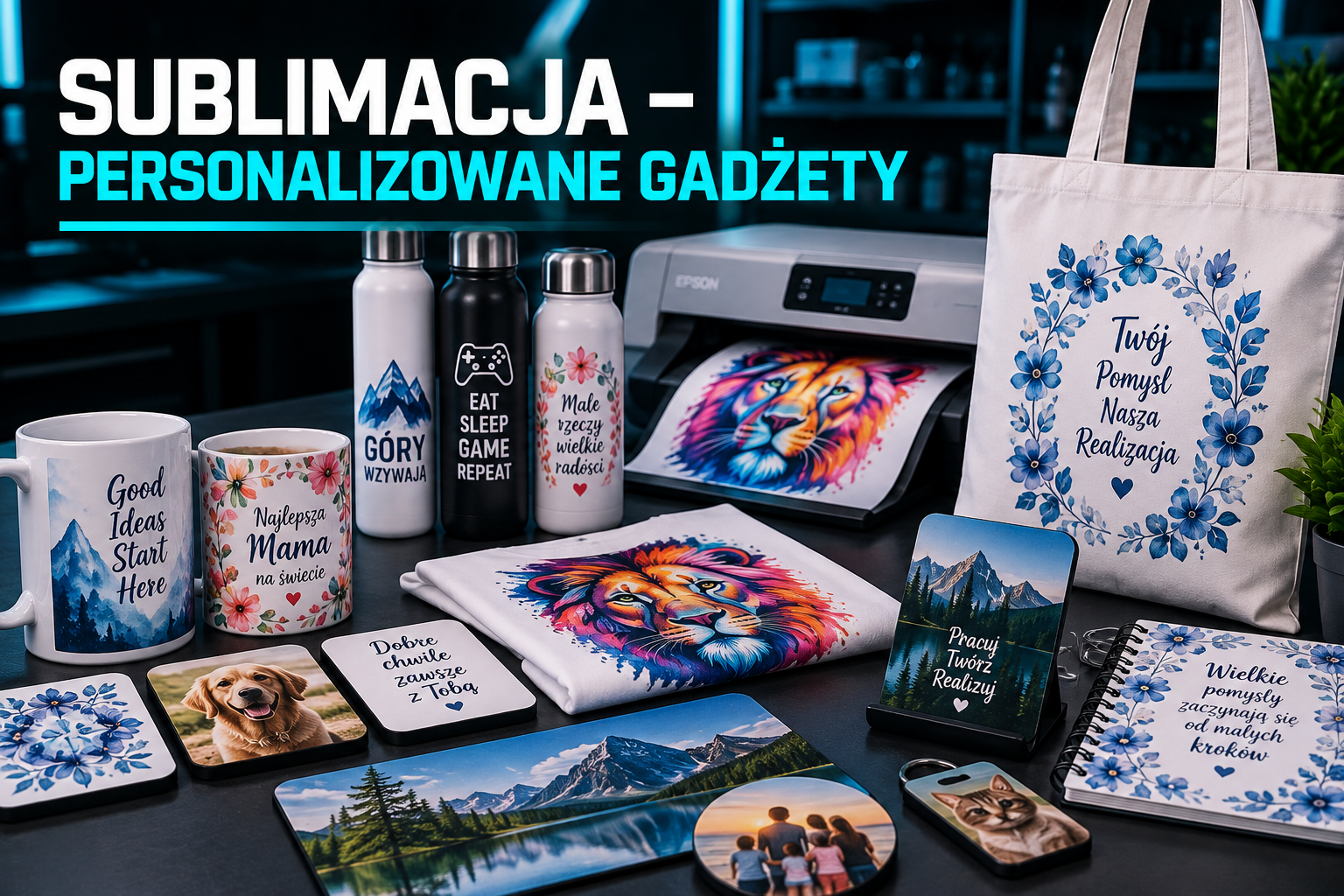 Sublimacja – personalizowane gadżety reklamowe z nadrukiem