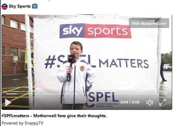 Sky Sport SPT goal and banner