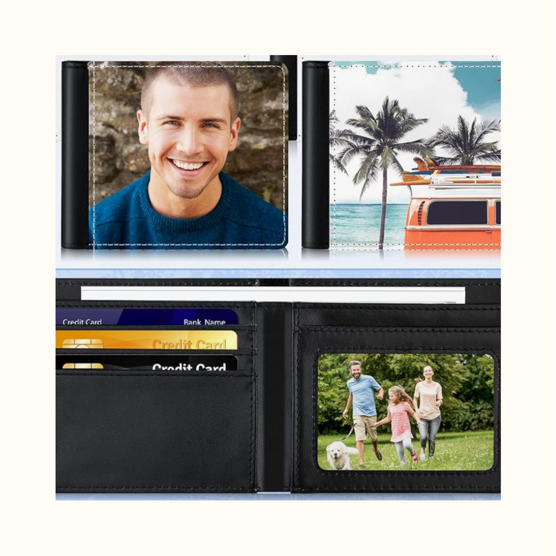Personalized Photo/Bible Verse/ Letter Men's Wallet