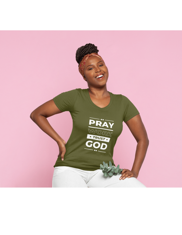 Pray Work Trust GOD T-shirt