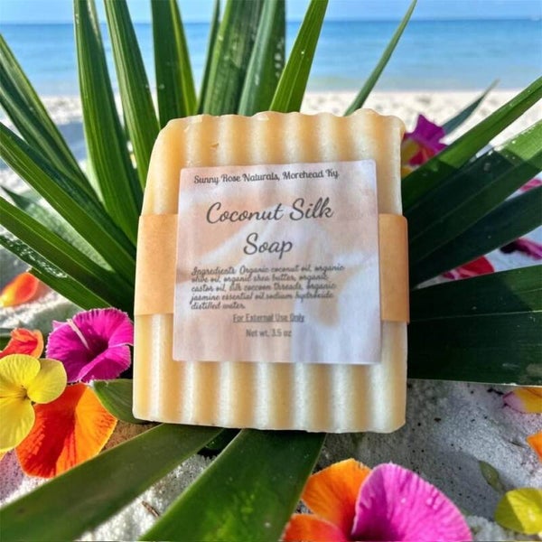 Luxurious Coconut Silk Soap with Real Silk
