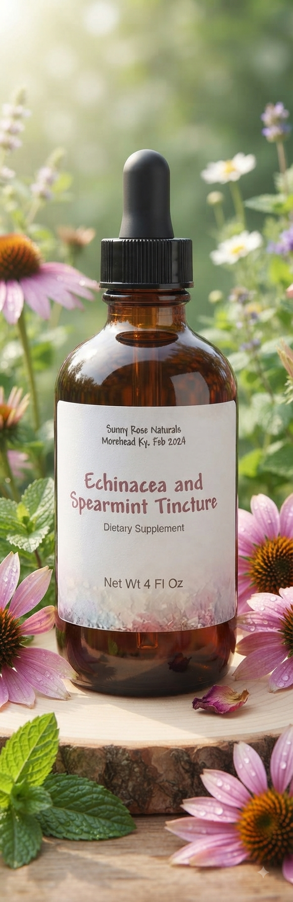 ECHINACEA AND SPEARMINT TINCTURE 4 oz