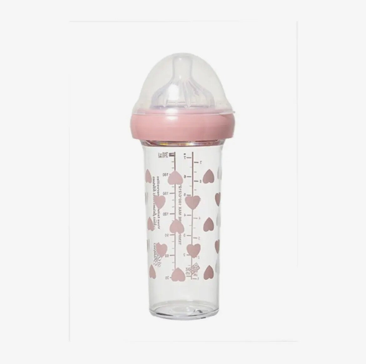 Le Biberon Français, biberon 210 ml cœur rose by BONTON