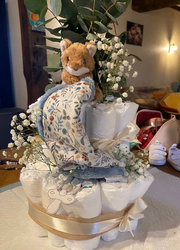 Gâteau de couche renard bleuté