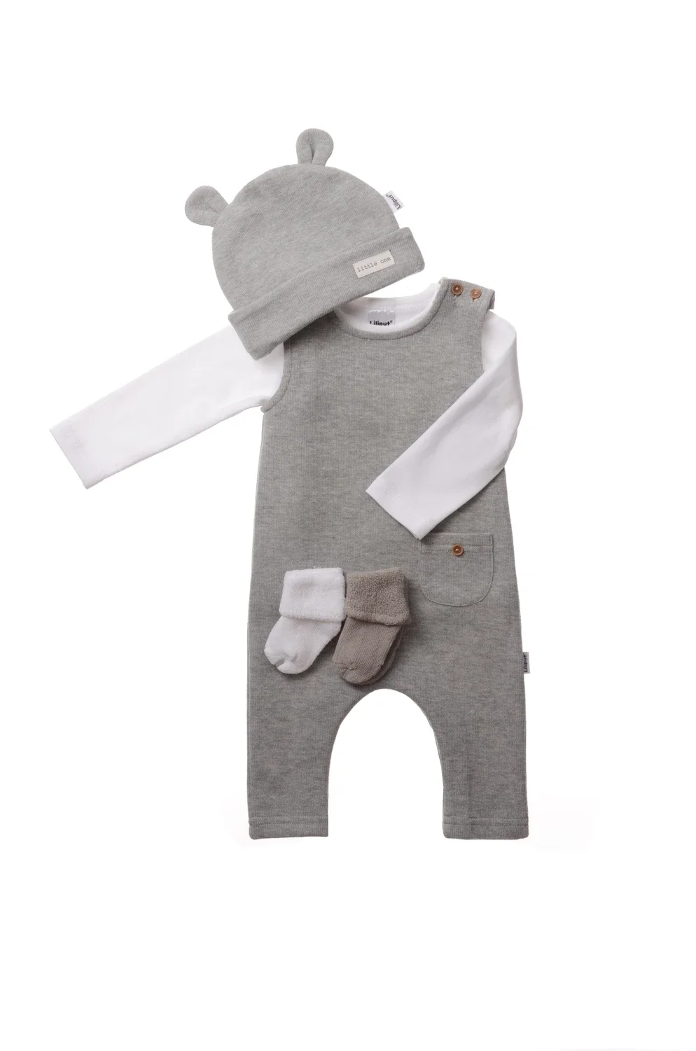 Ensemble ourson 5 pièce gris
