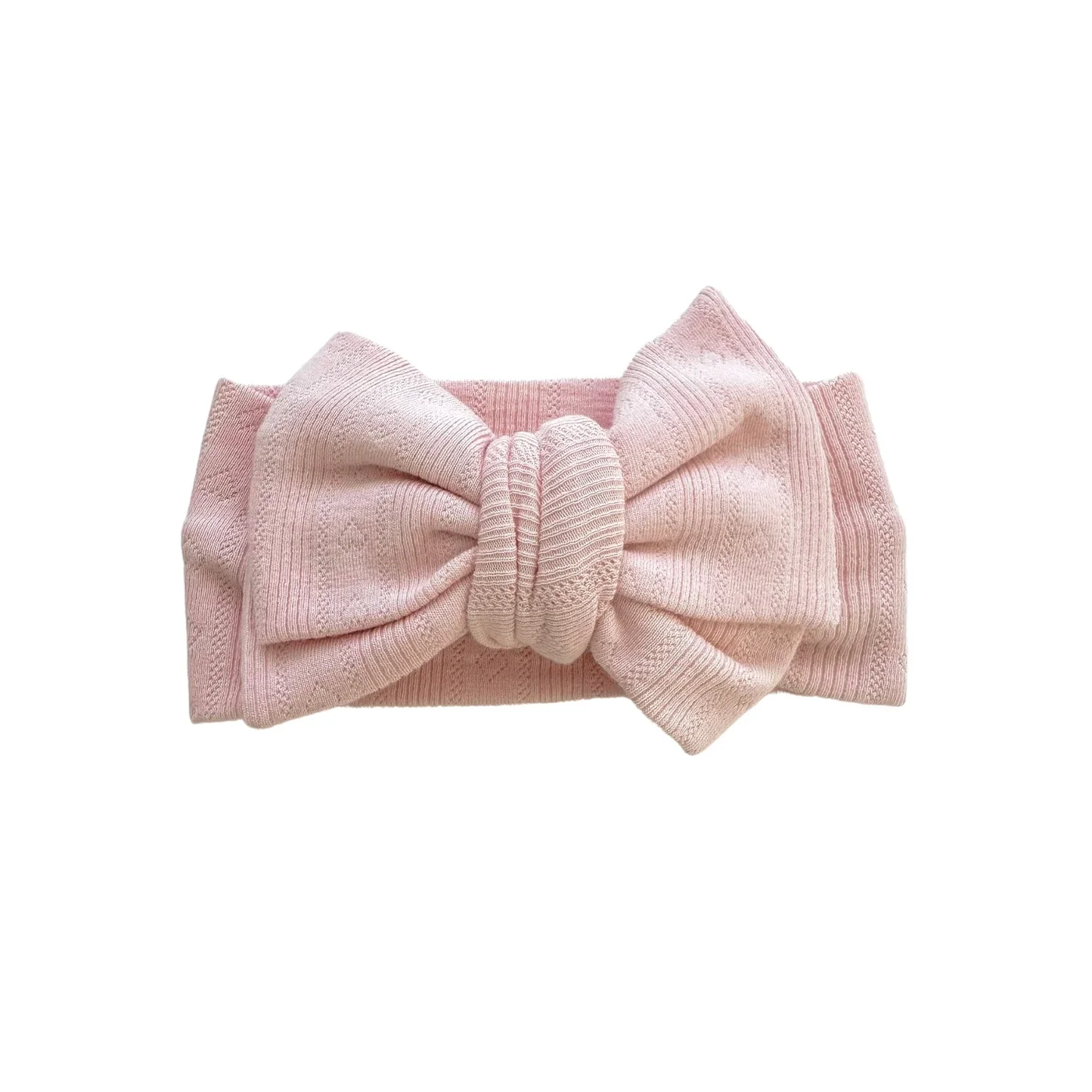 Bandeau surdimensionné - Pointelle rose