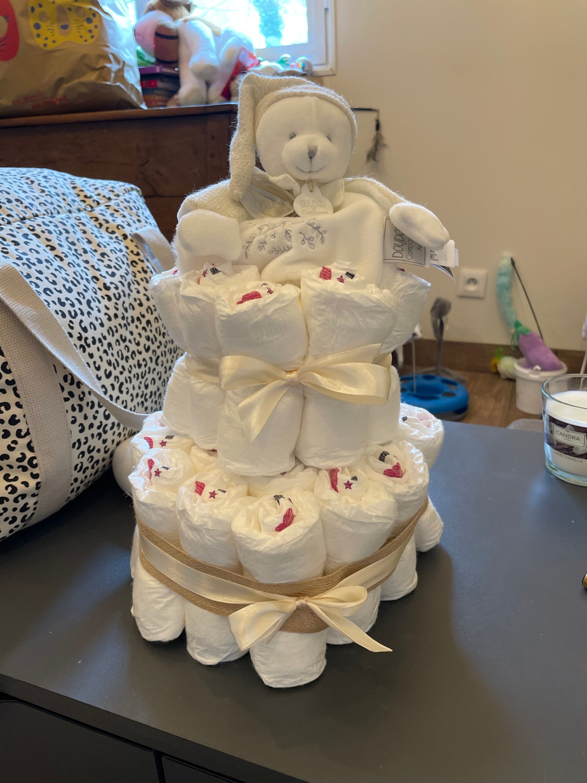 Gâteau de couche unisexe bohème