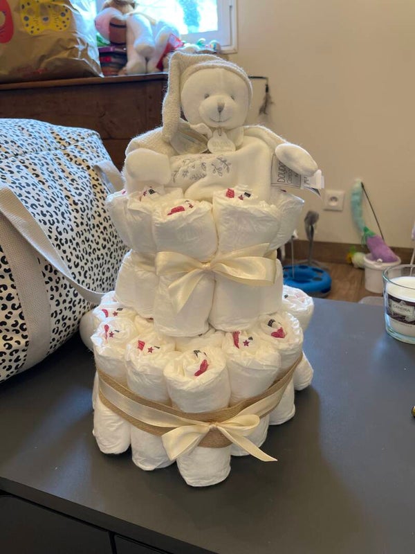 Gâteau de couche unisexe bohème