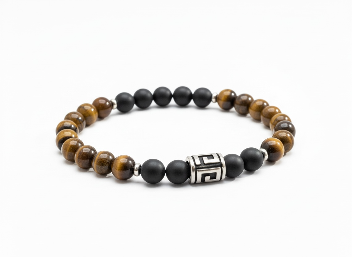 BRACCIALE IN PIETRA NATURALE: OCCHIO DI TIGRE