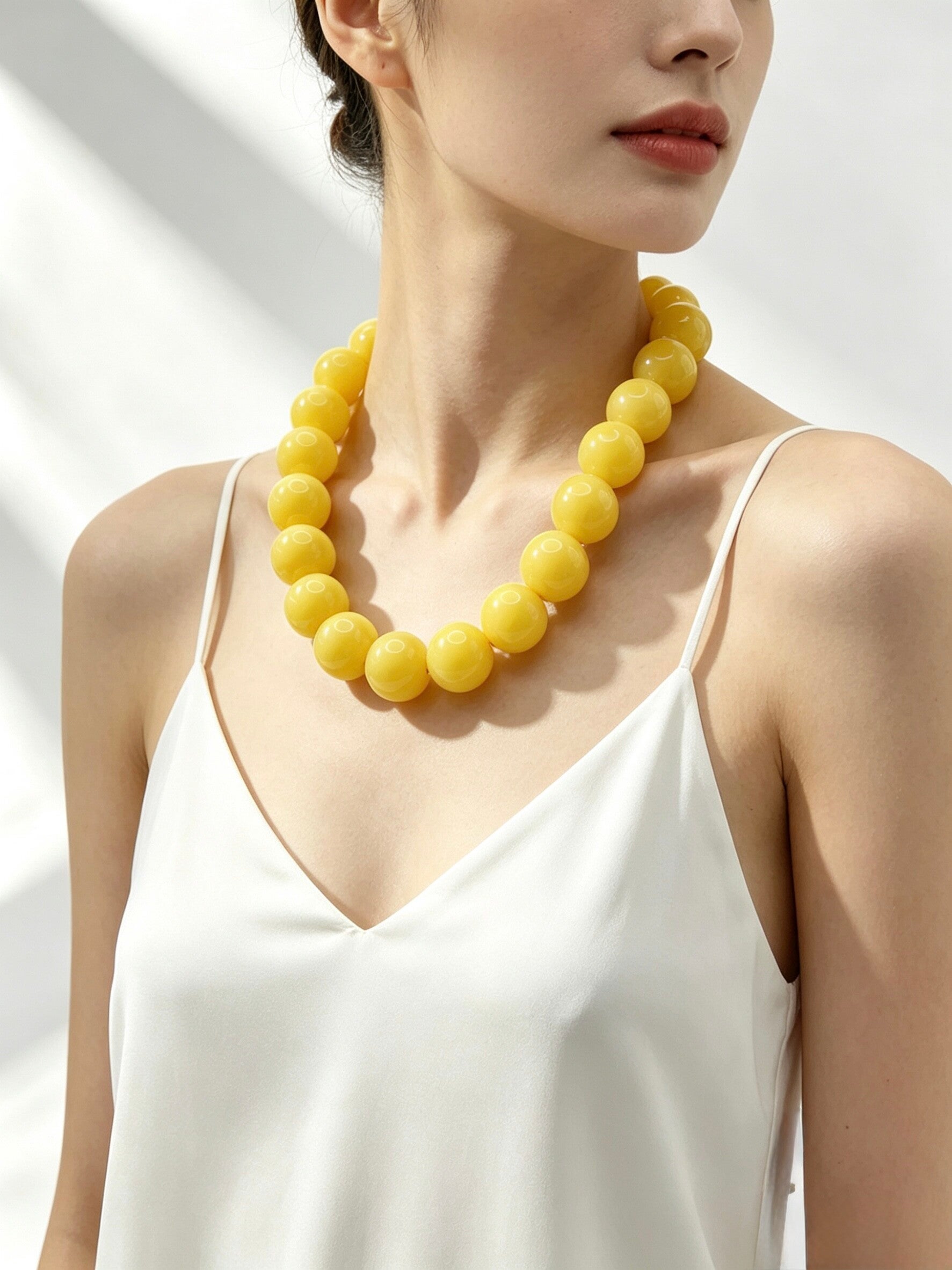 Girocollo con maxi perle
