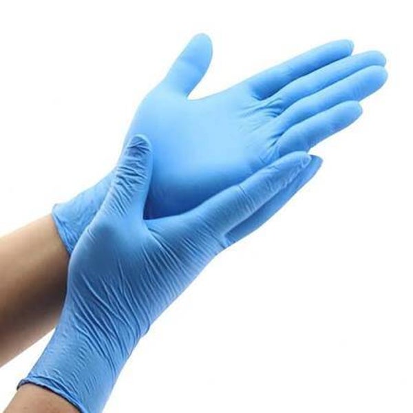 GUANTE NITRILO AZUL