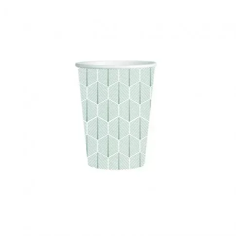 VASO DE PAPEL CON HOJAS