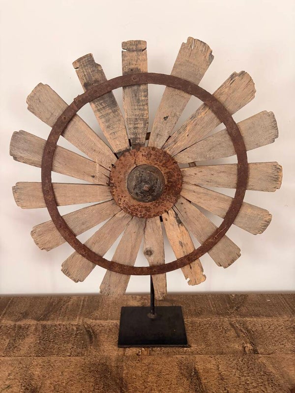 Houten spinnenwiel