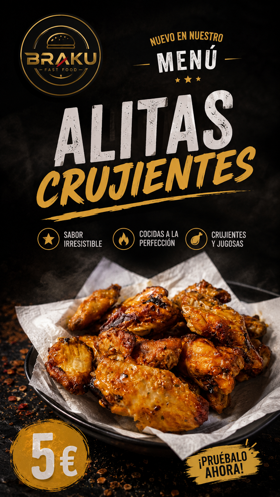 Alitas crujientes