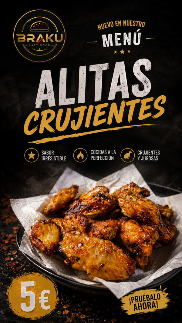 Alitas crujientes