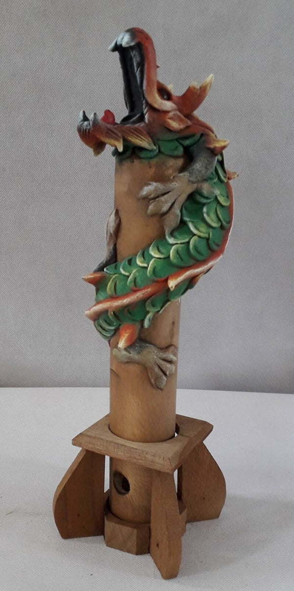 Toren wierookbrander - Groene Draak.