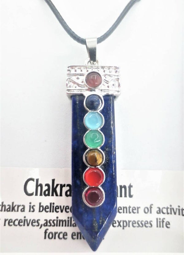 7 Chakra Pendant Ketting - Lapis Lazuli.