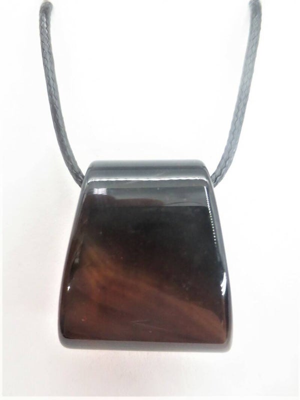 Trapezium Pendant Ketting - Onyx.