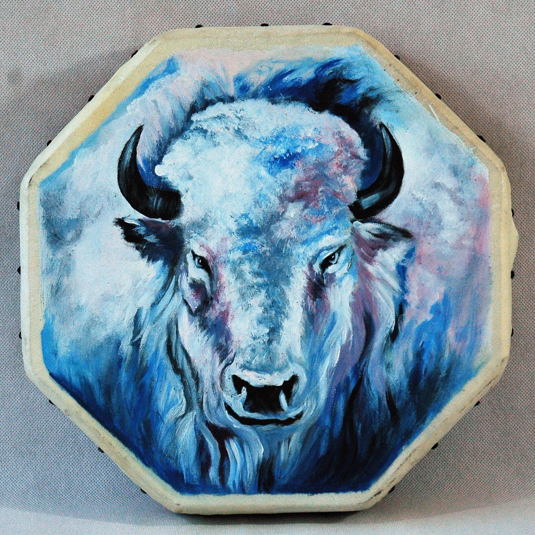 Handbeschilderde Sjamanendrum met gratis drumstok. (1)