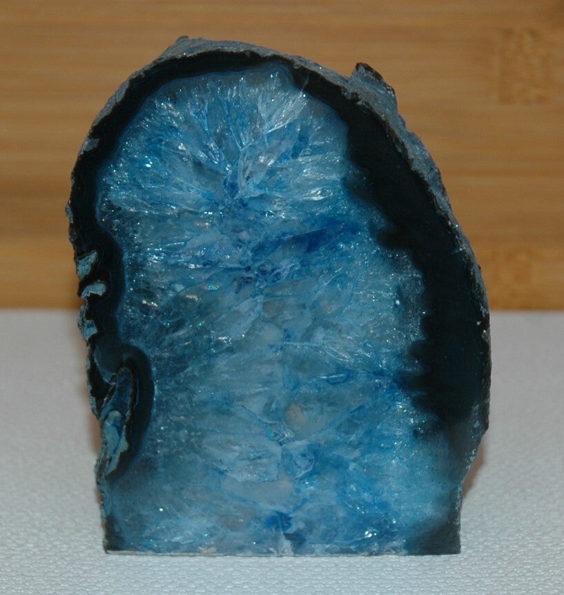 Gekleurde Braziliaanse Agaat Theelichthouder - Nr: 4.