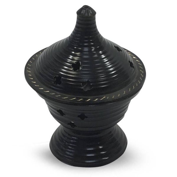 Wierookbrander zwart.