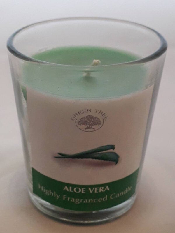 Green Tree geurkaarsje - Aloë Vera.