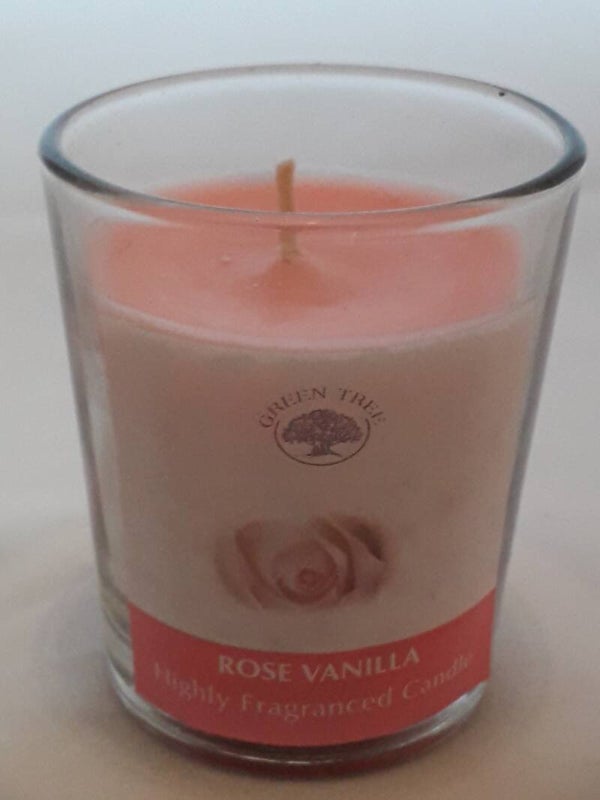Green Tree geurkaarsje - Rose Vanilla.