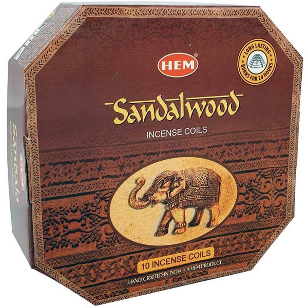 Hem Incense Coils - Sandalwood.