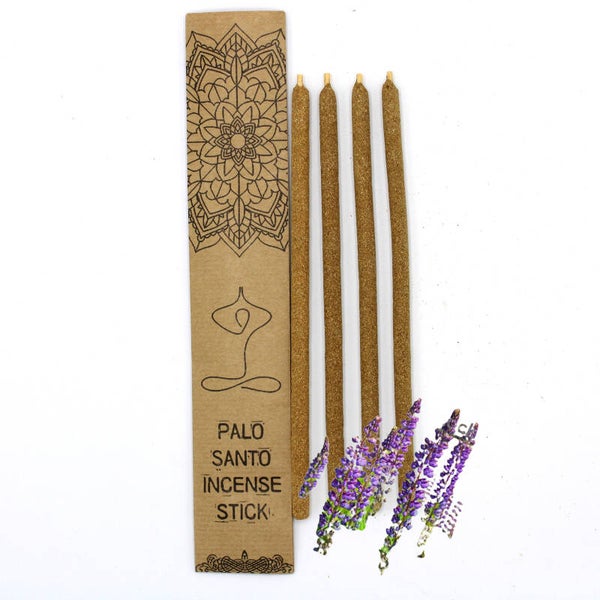 Premium handgerolde wierookstokjes - Palo Santo & Chipre. (Cyperse bloem)