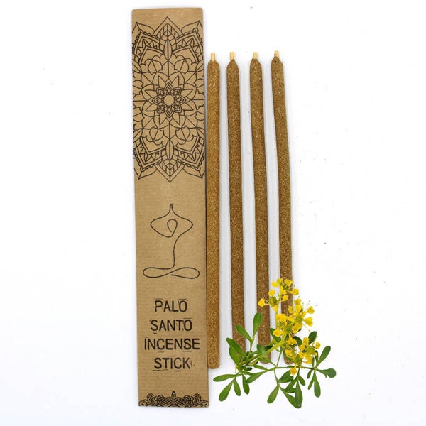 Premium handgerolde wierookstokjes - Palo Santo & Ruda.
