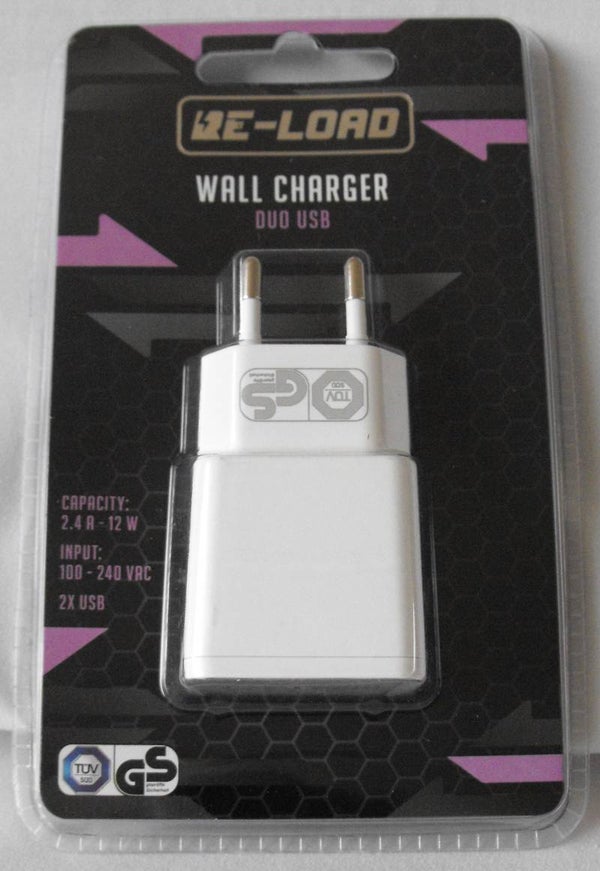 Stekkerblok duo aansluiting in wit of zwart.