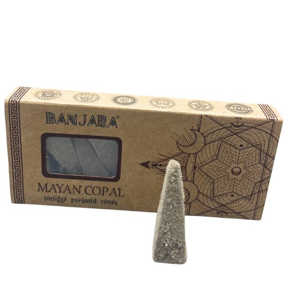 Banjara Smudge Pyramid Cones - Mayan Copal.