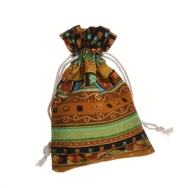 Bohemian cadeauzakjes met trekkoord.