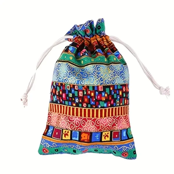 Bohemian cadeauzakjes met trekkoord.