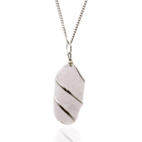 Edelsteen Ketting Cascade - Ruwe Rozenkwarts.