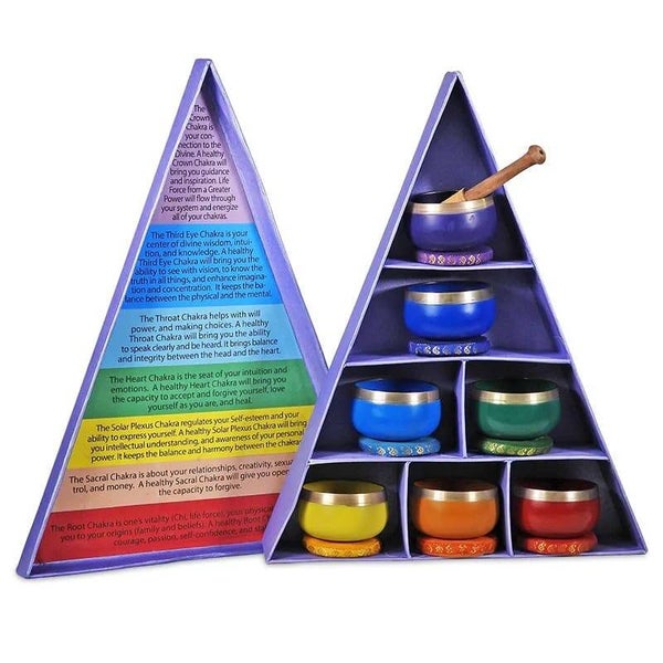 Chakra klankschalen geschenkset.