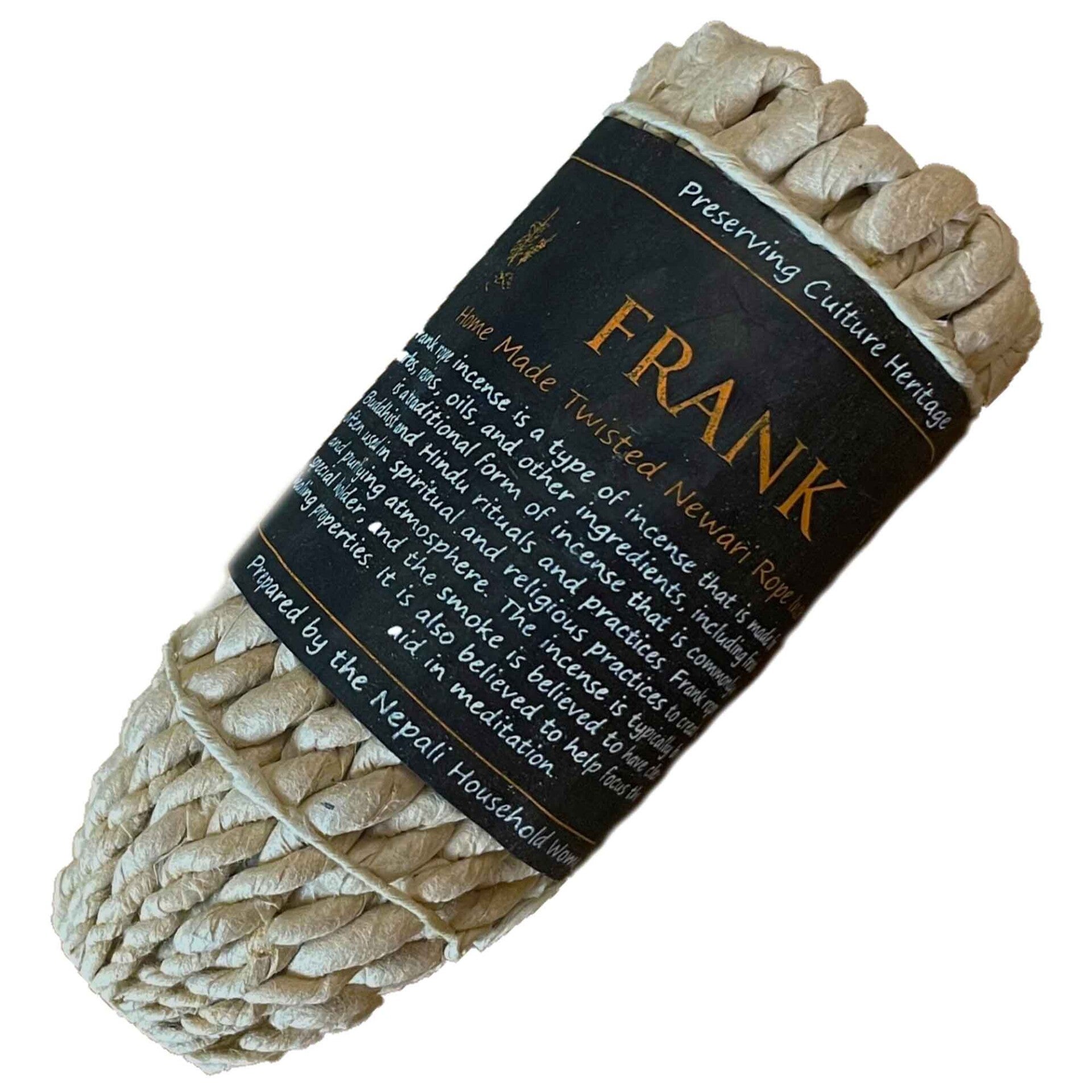 Pure herbal rope incense - Frankincense.