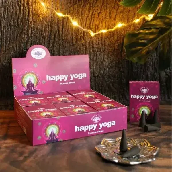 Green Tree Cones - Happy Yoga.