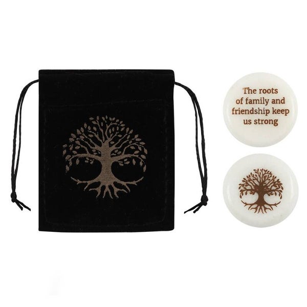 Gelukssteentje in een Zakje - Tree of Life.