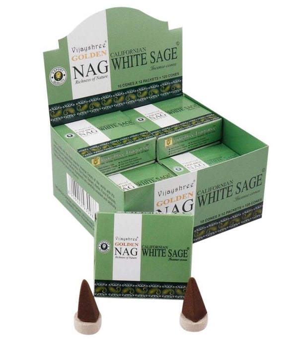 Golden Nag Cones - White Sage.