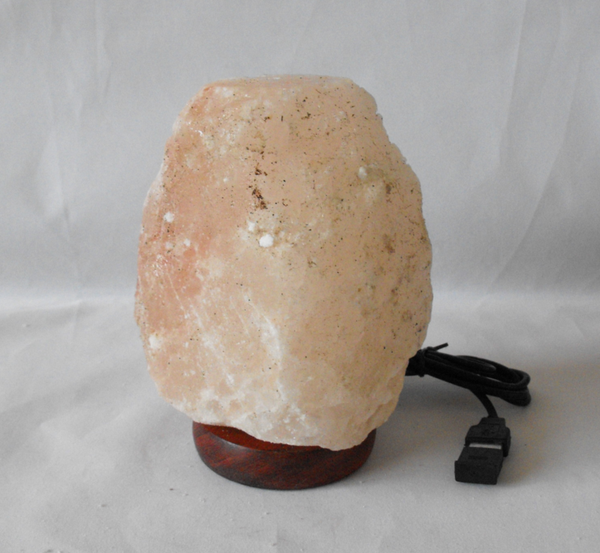 Himalaya zoutlamp met LED-verlichting. (1284 gr) - (nr:2)