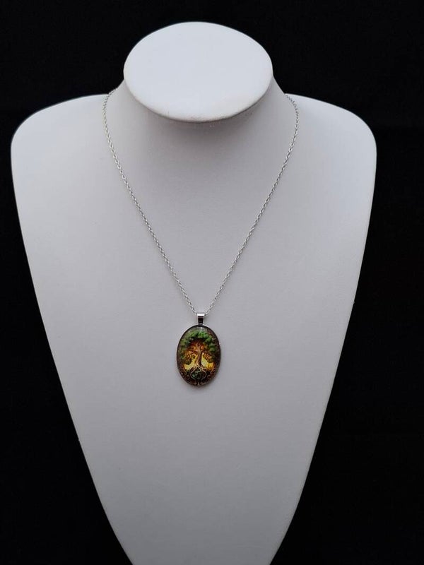 Ketting met Tree of Life hologram hanger.